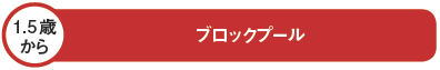 1.5歳から　ブロックプール