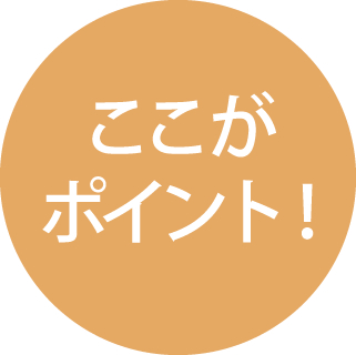 ここがポイント！