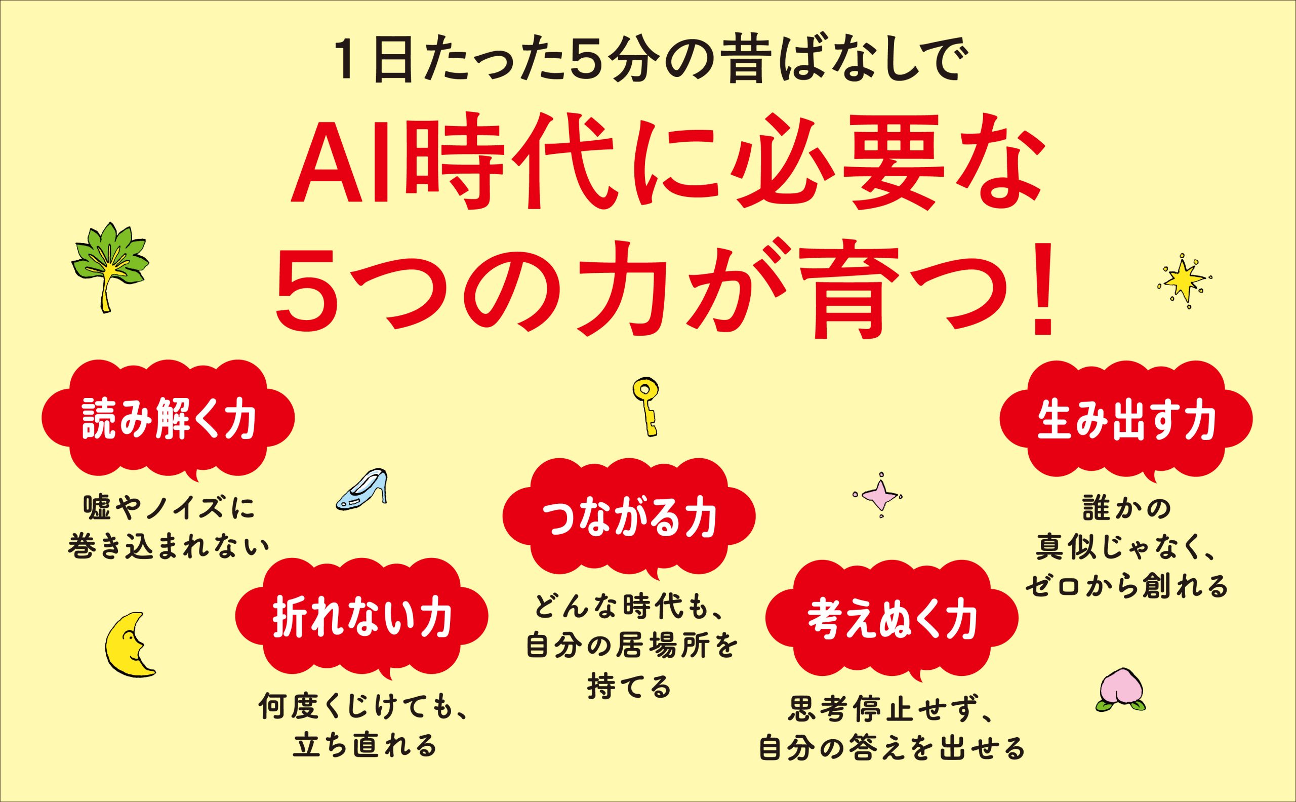 AI時代に必要な5つの力が身につく『本当の頭のよさが育つ昔ばなしの魔法』発売