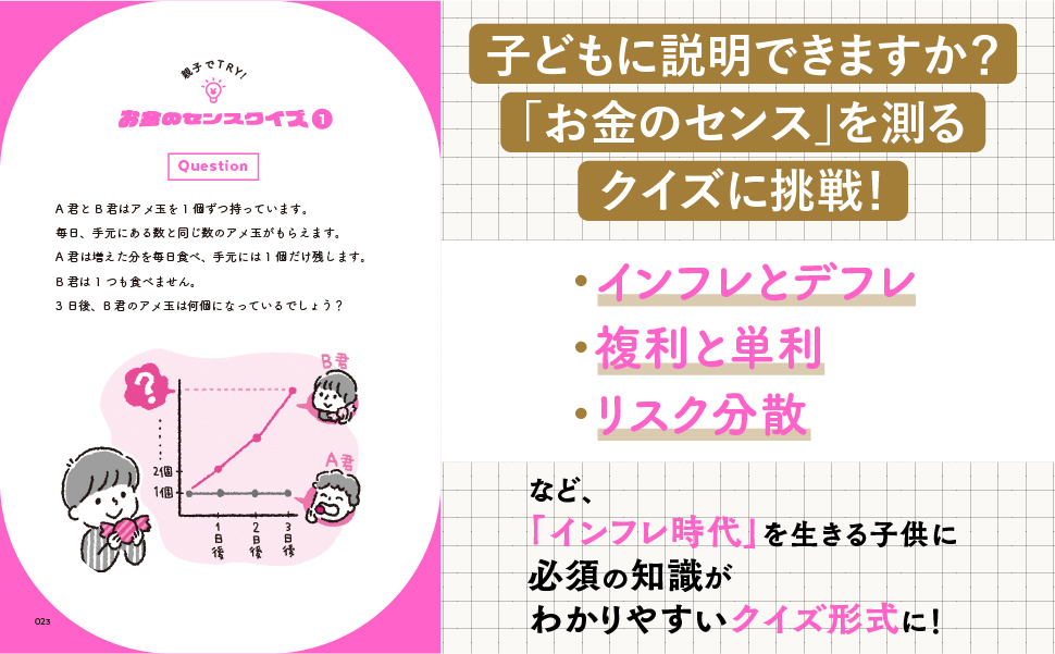 『10歳の子どもには毎週1000円渡しなさい』!インフレ時代を生き残る新たな金融教育本